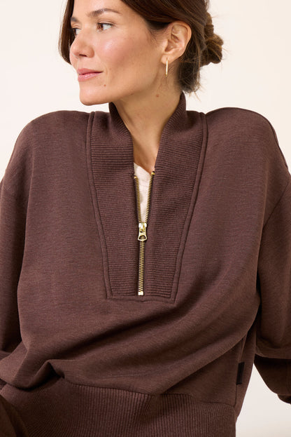 Sally Half Zip Sweat