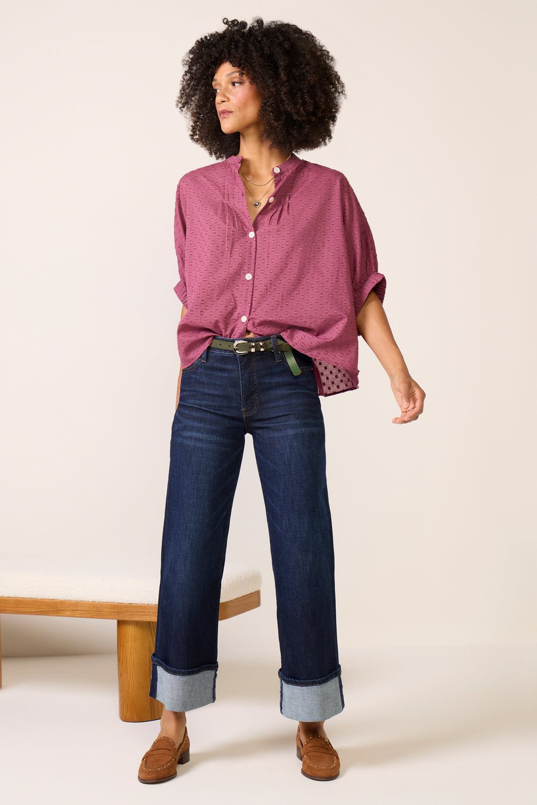 Mandarin Collar Top