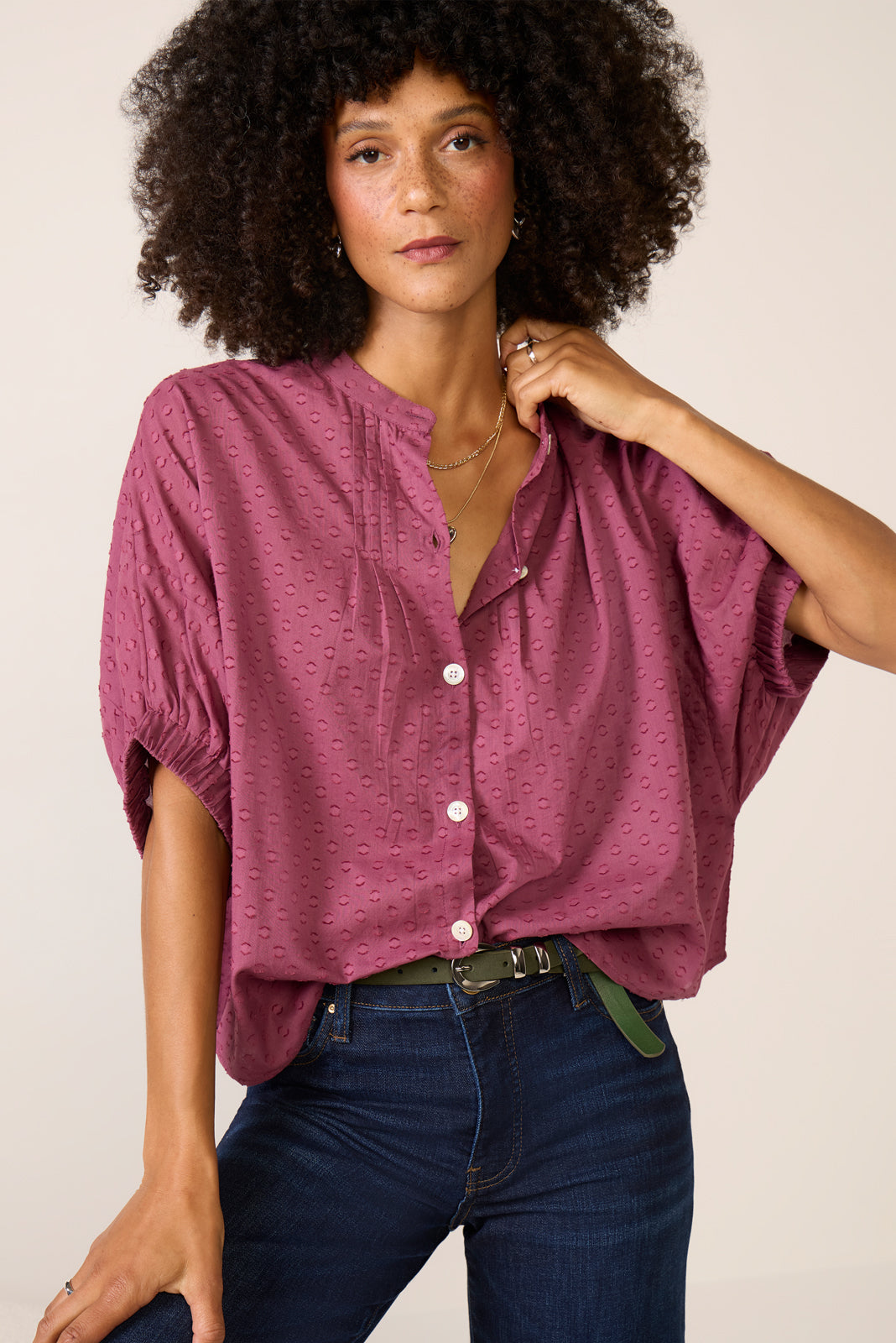 Mandarin Collar Top