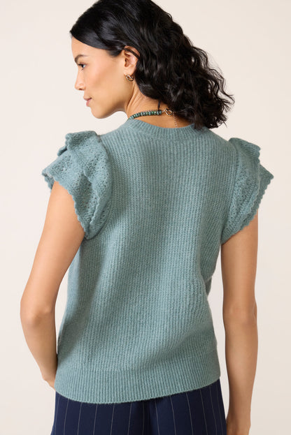 Stasia Flutter Sleeve Pullover