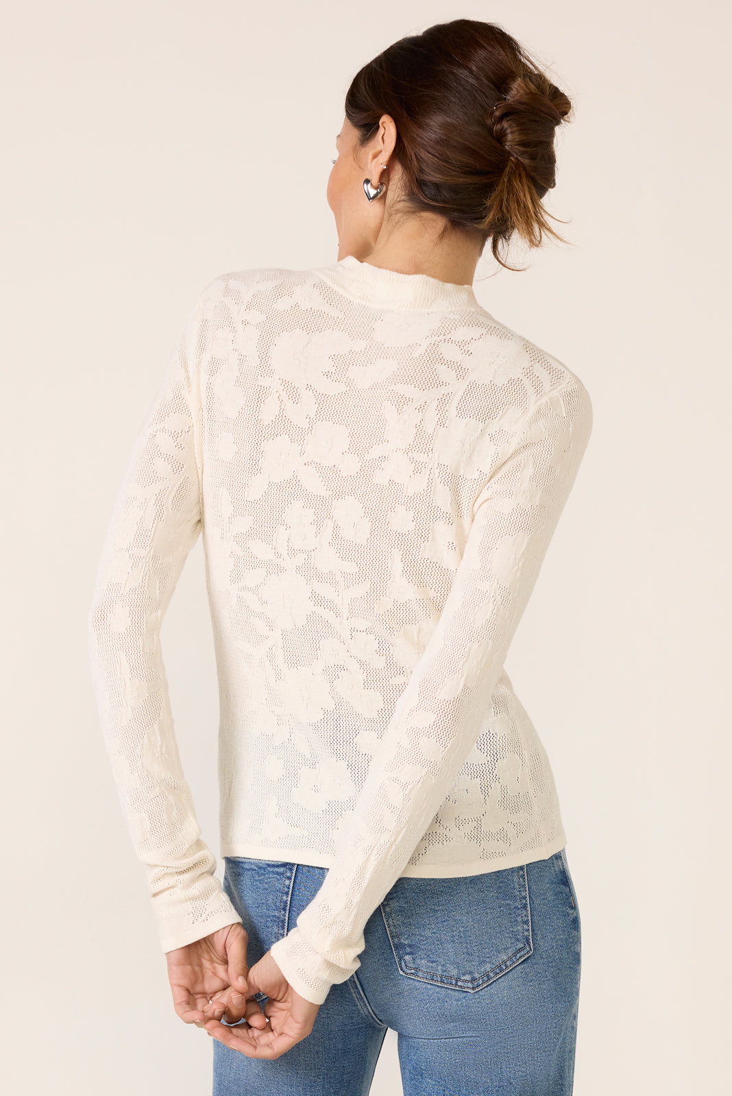 Tibi Mock Neck Top