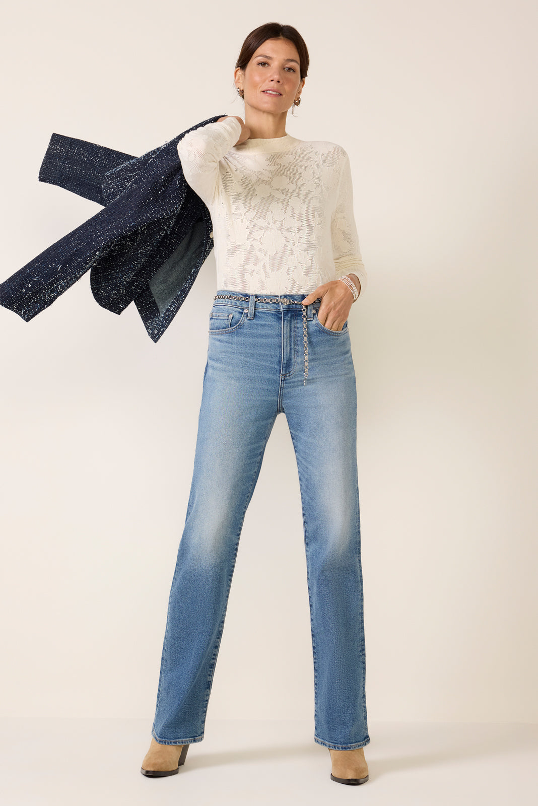 Tibi Mock Neck Top