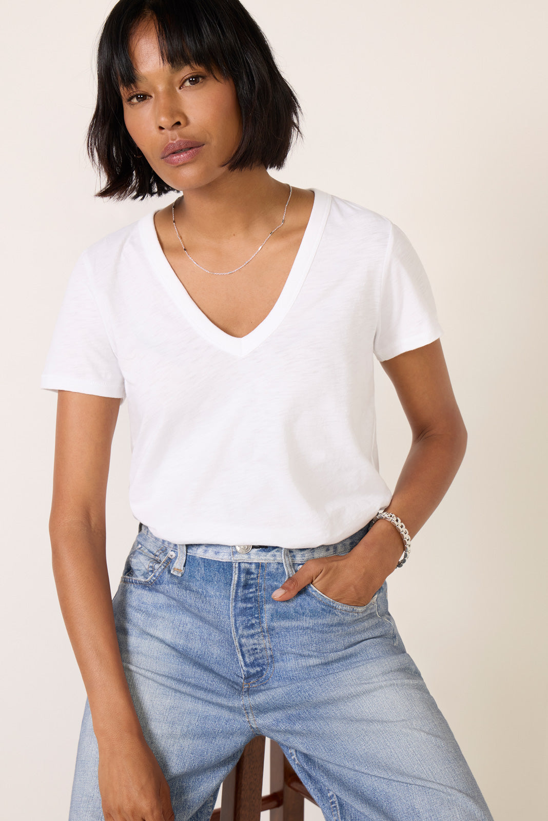 The Slub Vee Tee