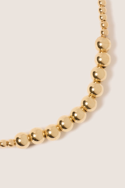 Classic Gold Beaded Bliss 2mm Bead Bracelet