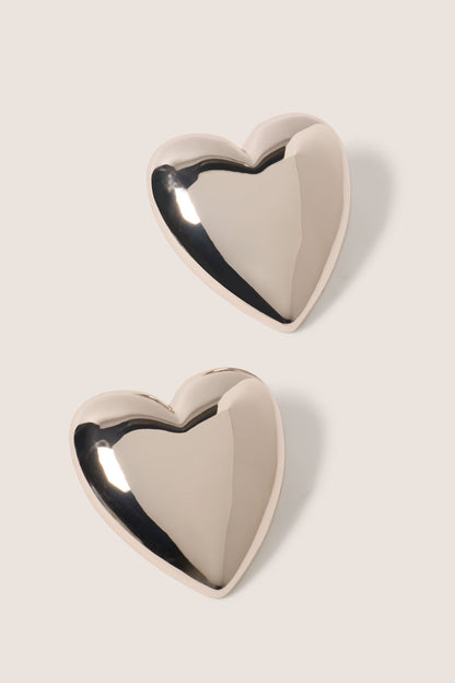 Hayes Puffy Heart Earring