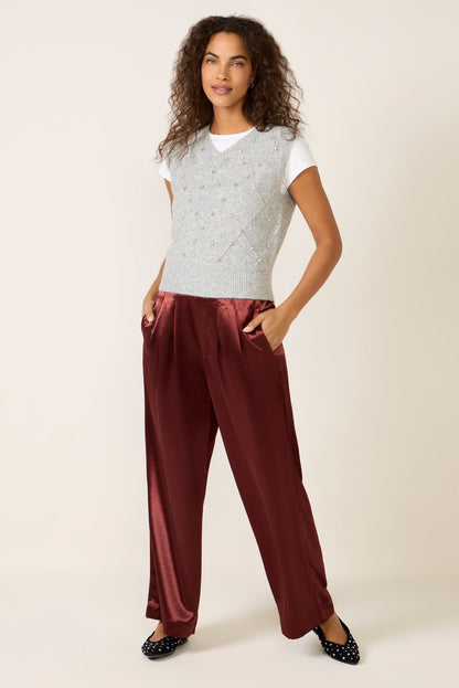 Noma Rhinestone Sweater Vest