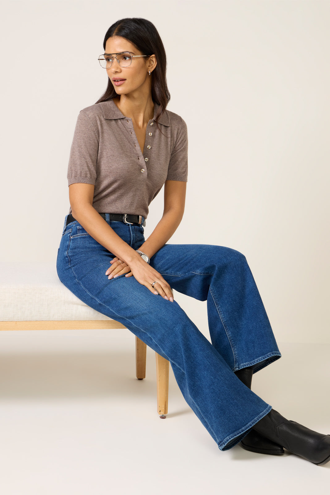 Toni Fine Knit Polo