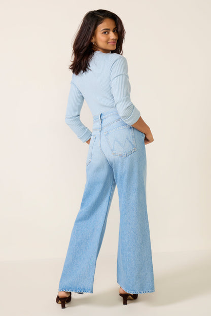 Petite Lil Lemon Twist Sneak Wide Leg Jean
