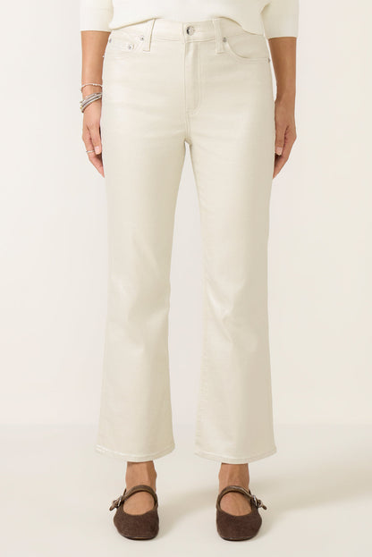 Lennon  Cropped Bootcut Coated Jean