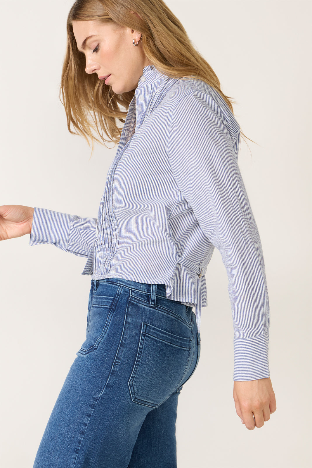 Ruffle Neck Shirt
