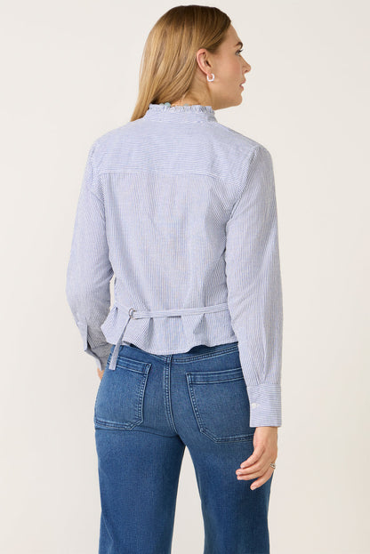 Ruffle Neck Shirt