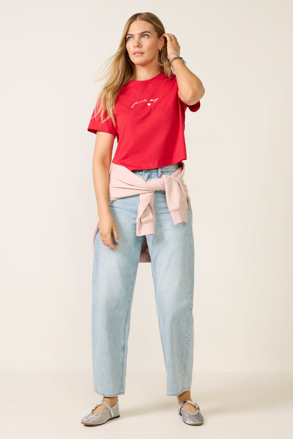 The Crop Signature Tee