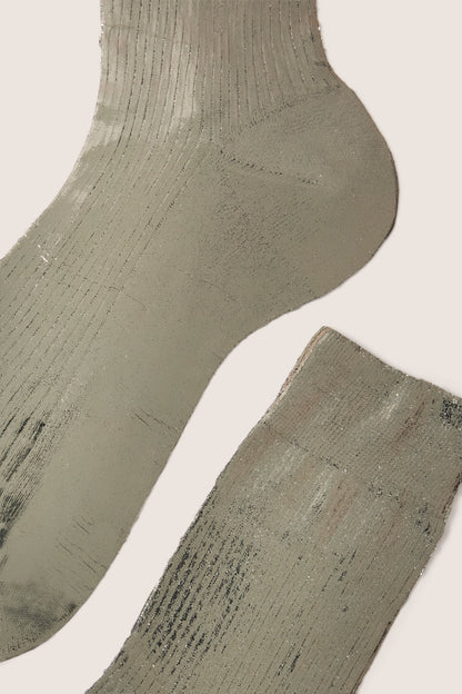 Ribbed Laminated Sock