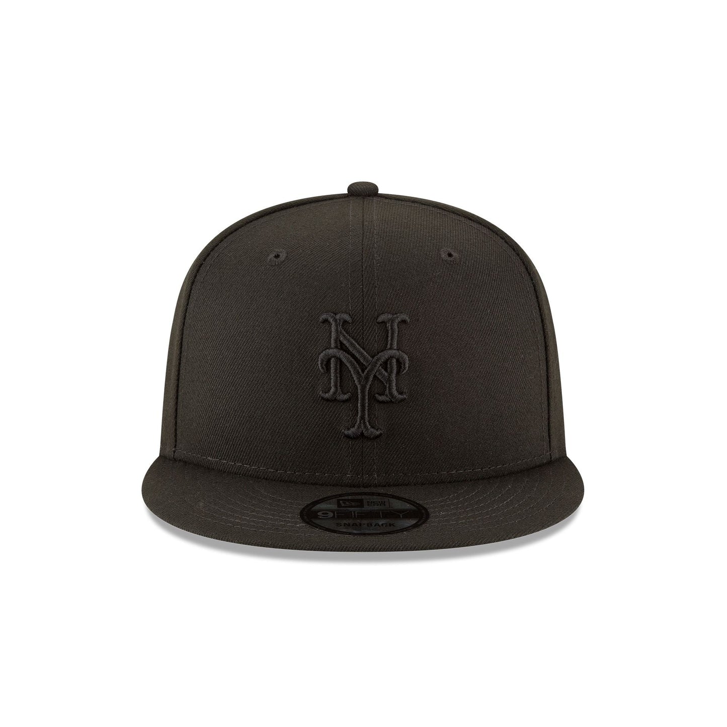 New York Mets Basic All Black 9FIFTY Snapback Hat