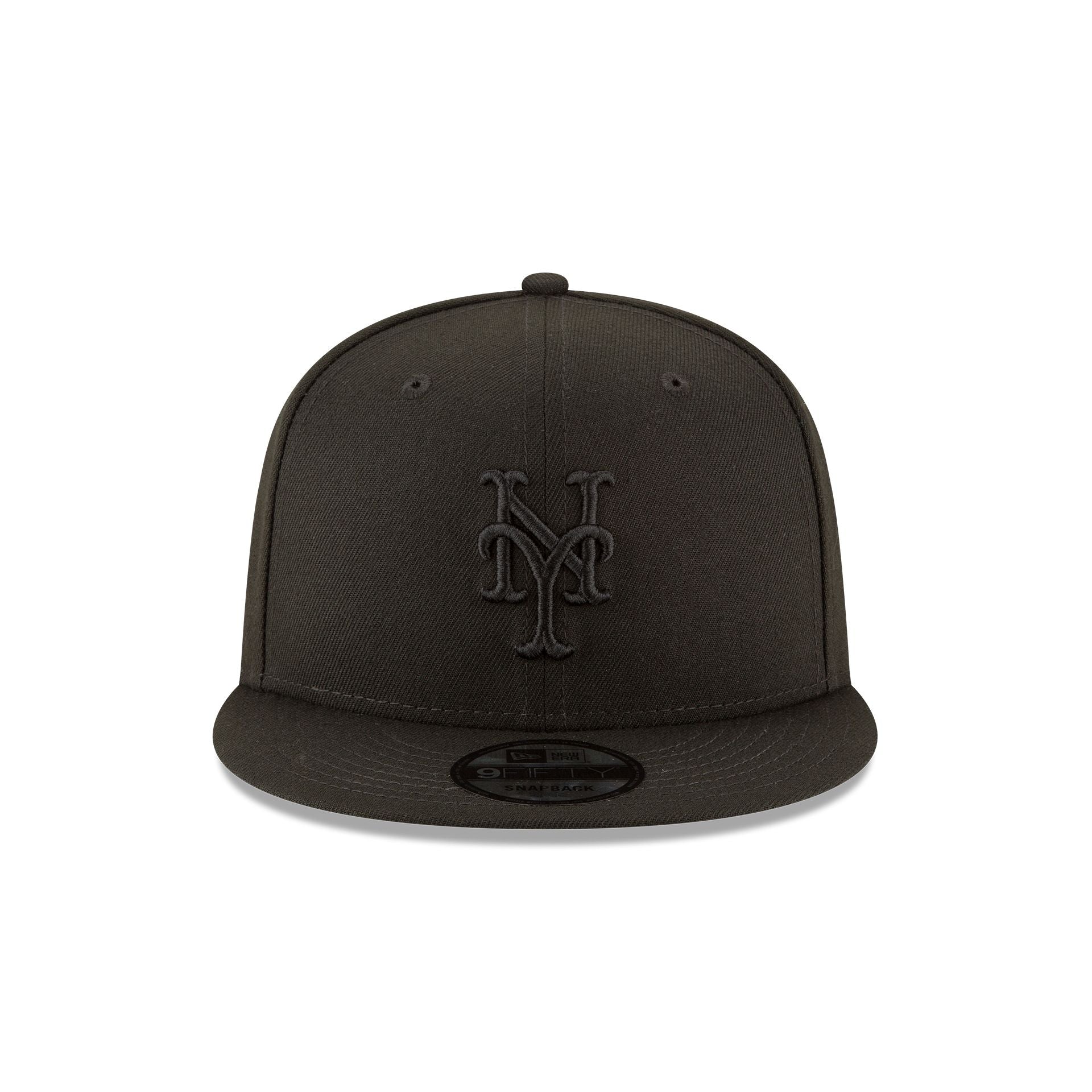 New York Mets Basic All Black 9FIFTY Snapback Hat