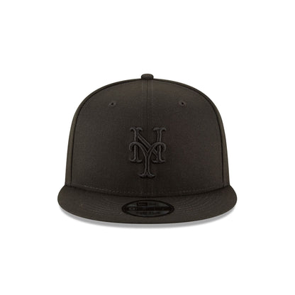 New York Mets Basic All Black 9FIFTY Snapback Hat