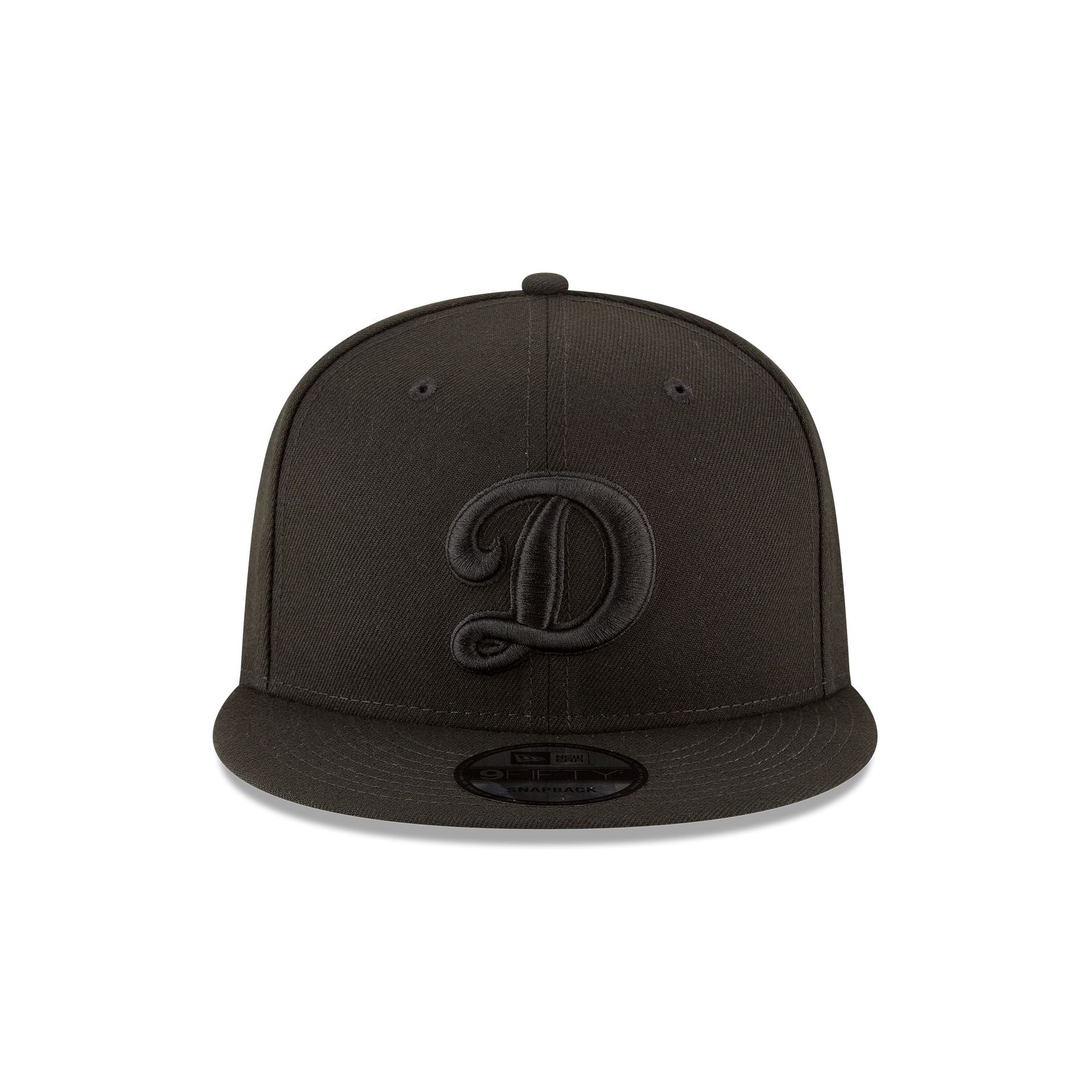 Los Angeles Dodgers Basic All Black 9FIFTY Snapback Hat
