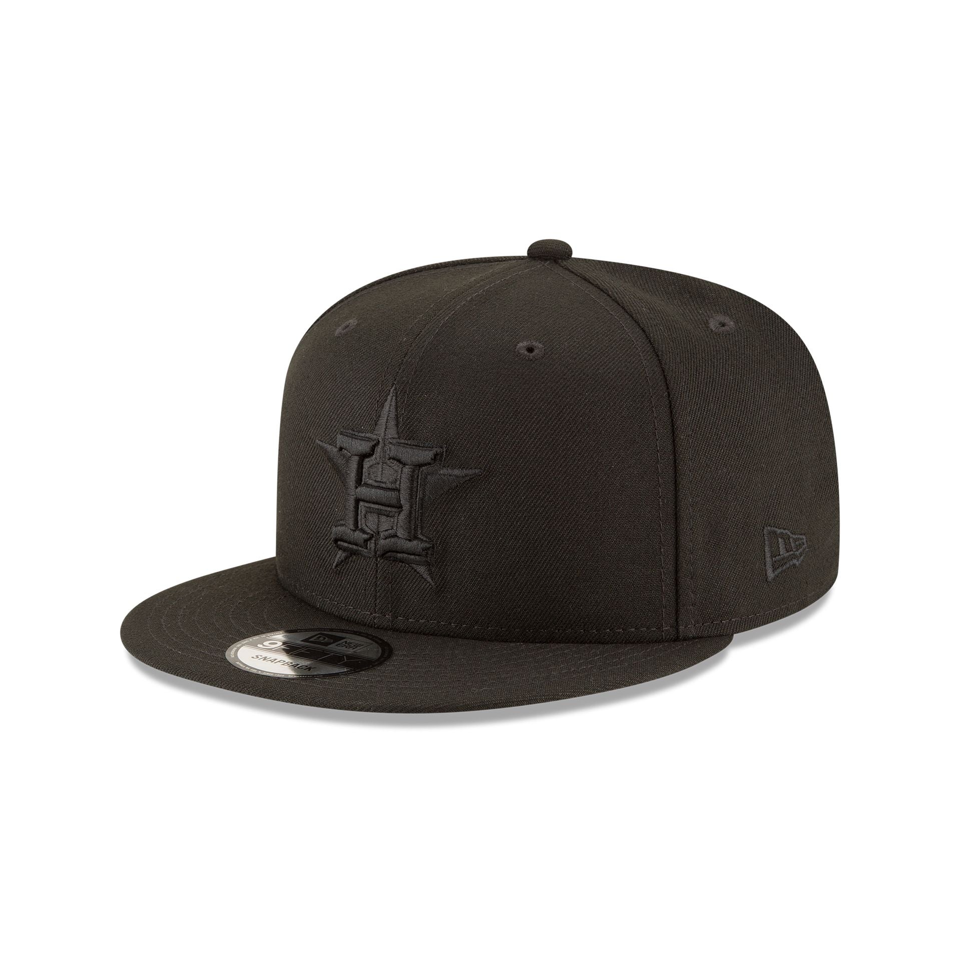 Houston Astros Basic All Black 9FIFTY Snapback Hat