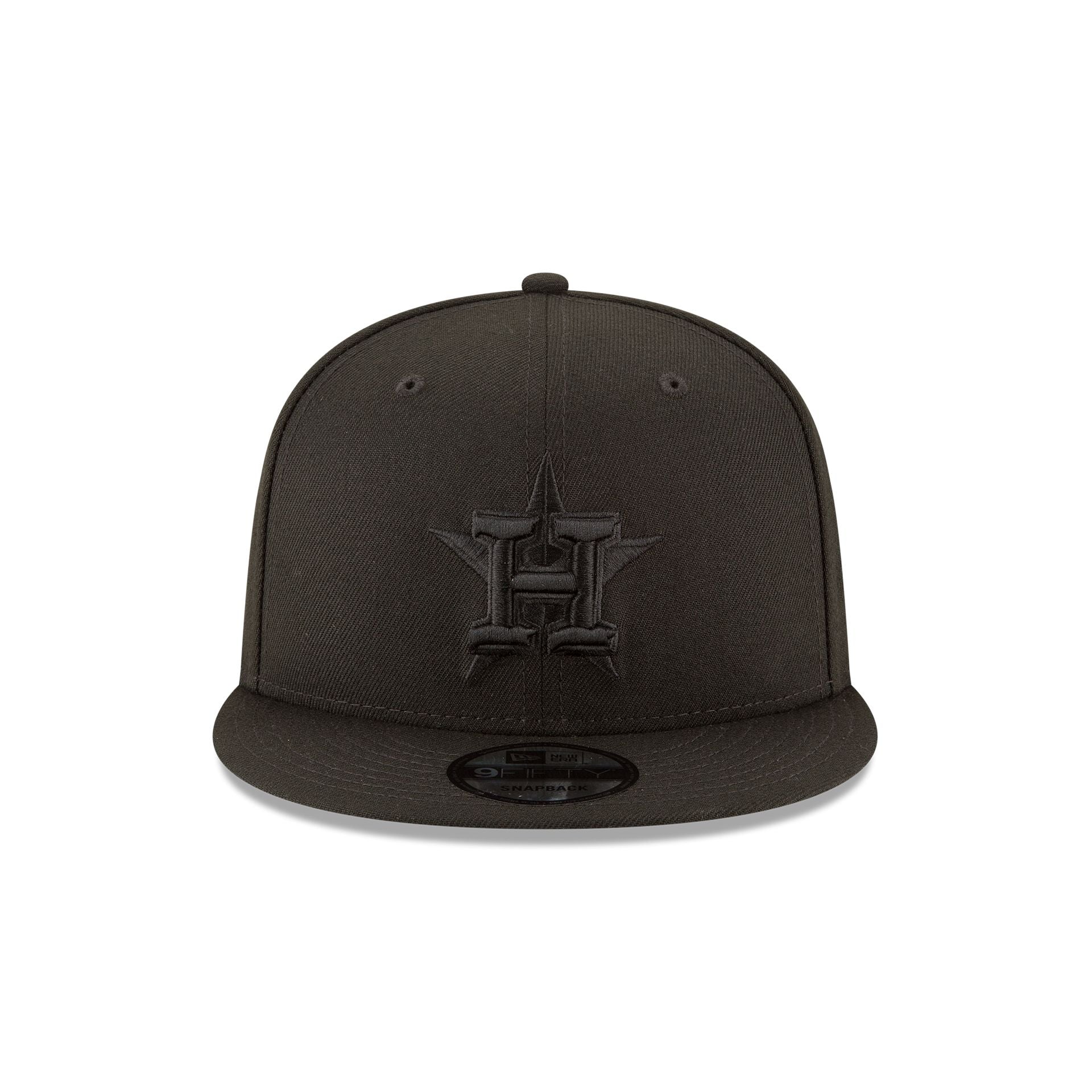 Houston Astros Basic All Black 9FIFTY Snapback Hat
