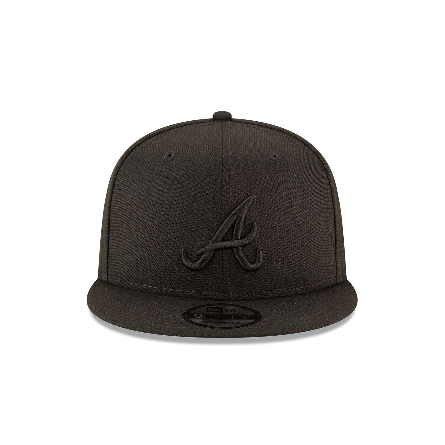 Atlanta Braves Basic All Black 9FIFTY Snapback Hat