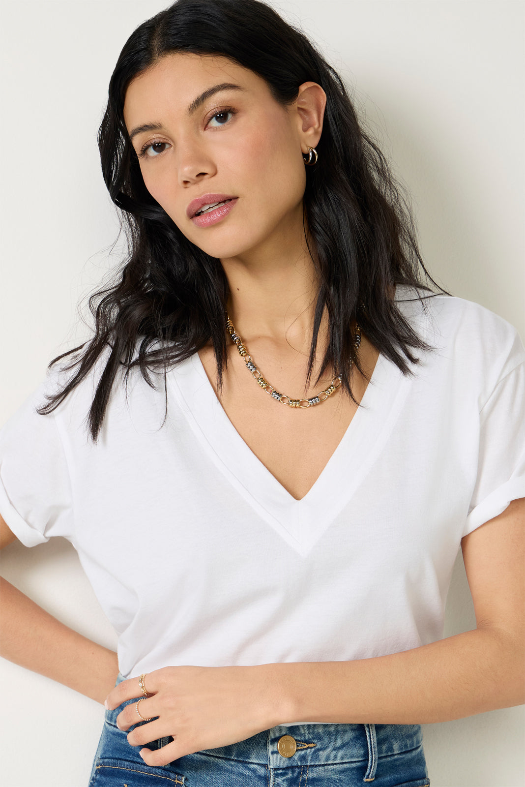 Kylie V Neck Tee
