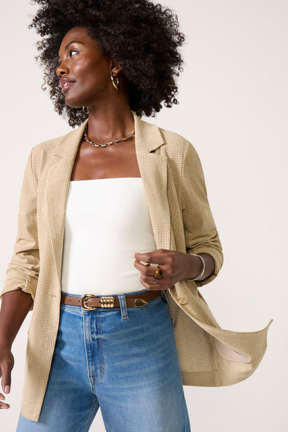 Weston Perforated Blazer