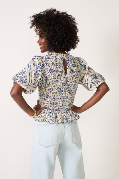 Mina Smocked Blouse