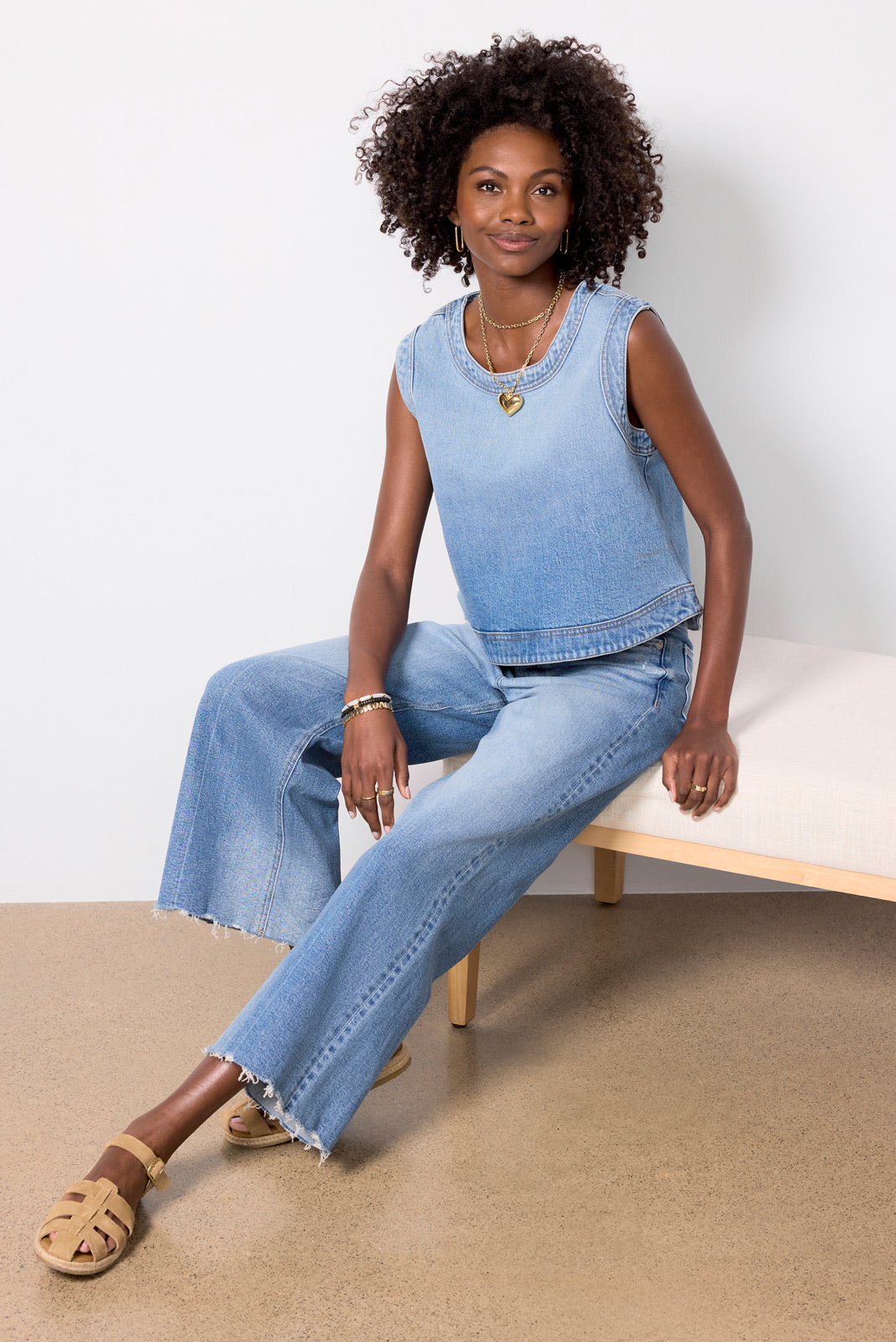 Lainey Denim Shell