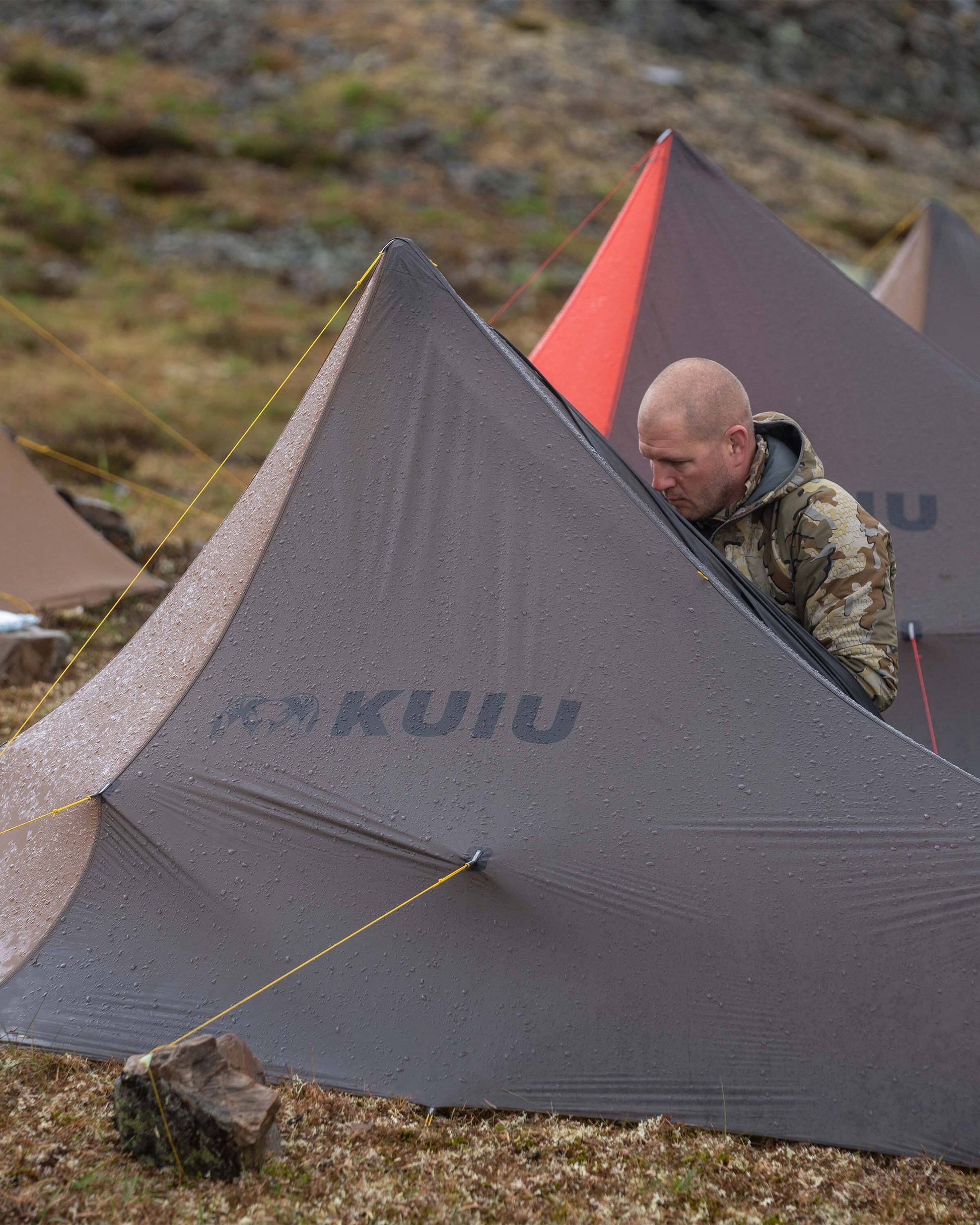 Outlet Summit Star 1 Person Tent | Gunmetal-Orange