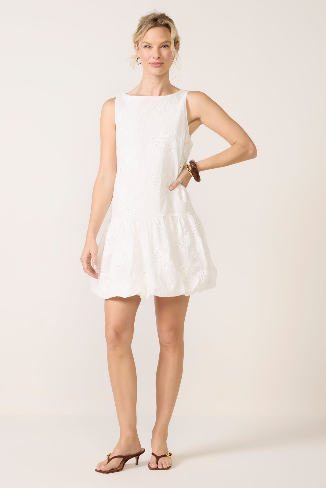 Garden Eyelet Bubble Dress