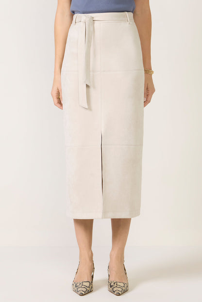 Paula Suede Midi Skirt