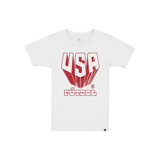 U.S. Soccer Men's National Team Fútbol Women's White T-Shirt