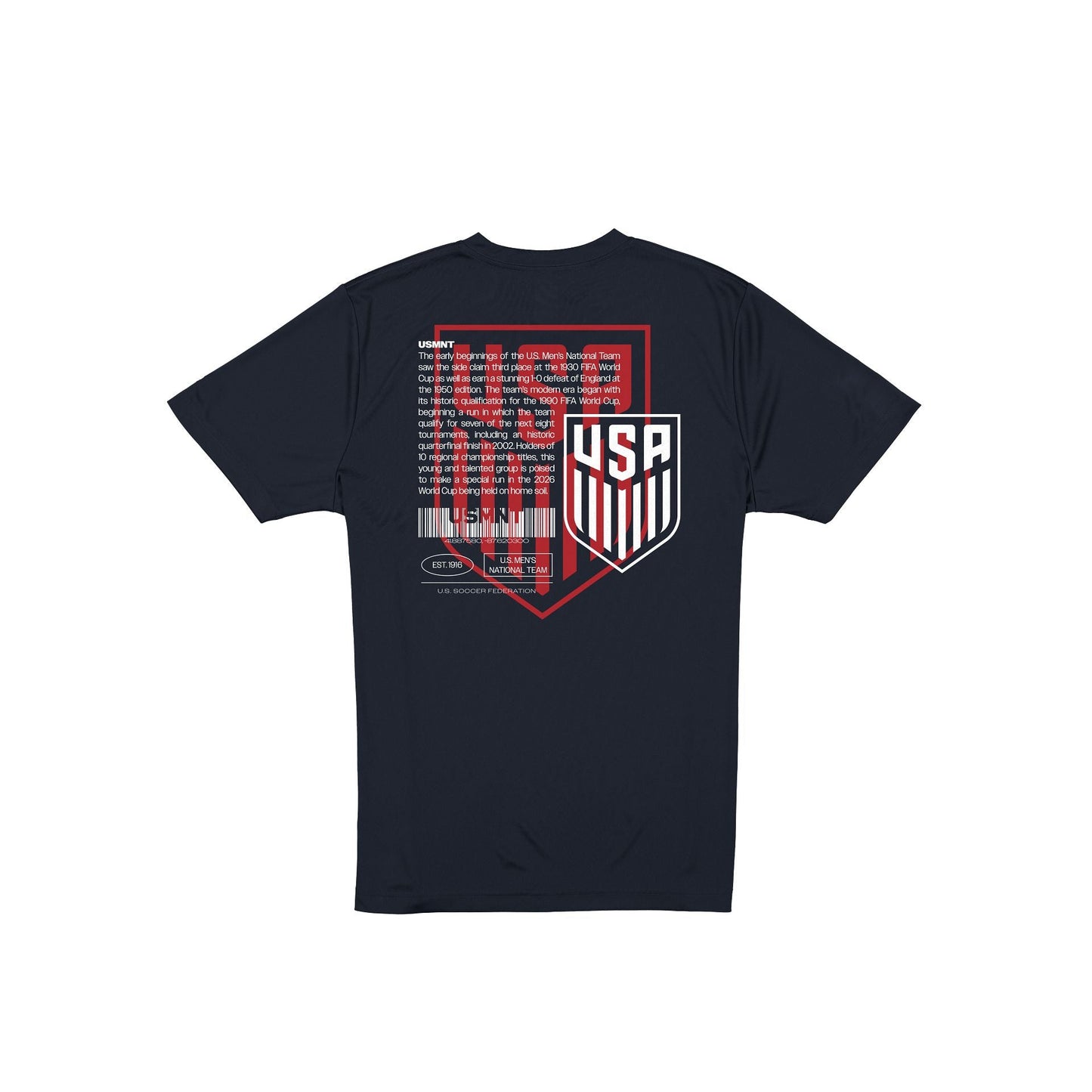 U.S. Soccer Men's National Team History Navy T-Shirt