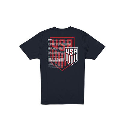 U.S. Soccer Men's National Team History Navy T-Shirt