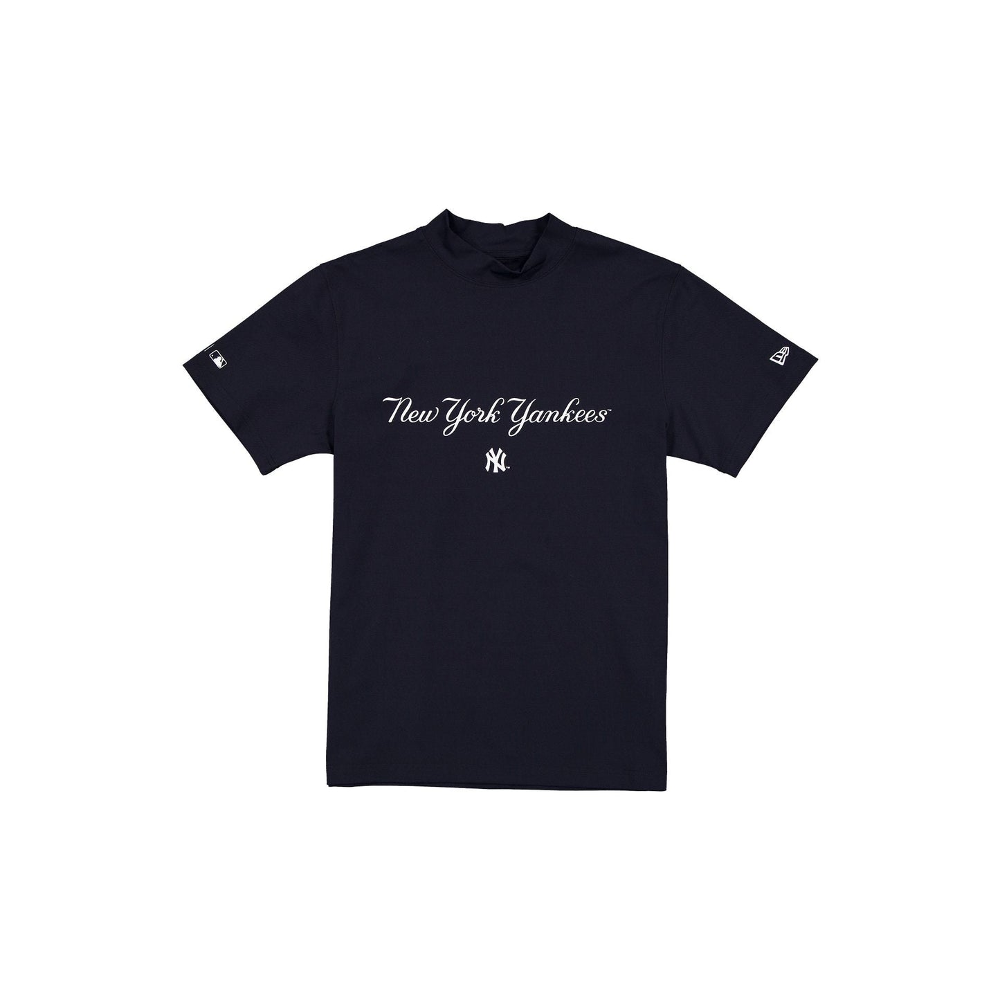 New York Yankees Mockneck Navy T-Shirt