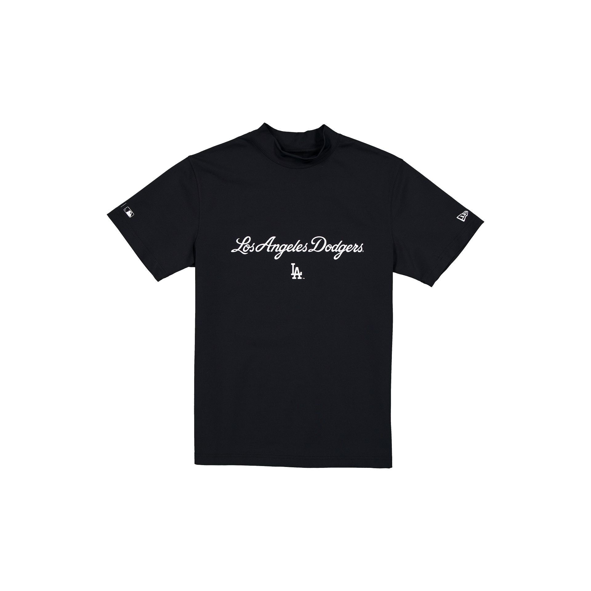 Los Angeles Dodgers Mockneck Black T-Shirt