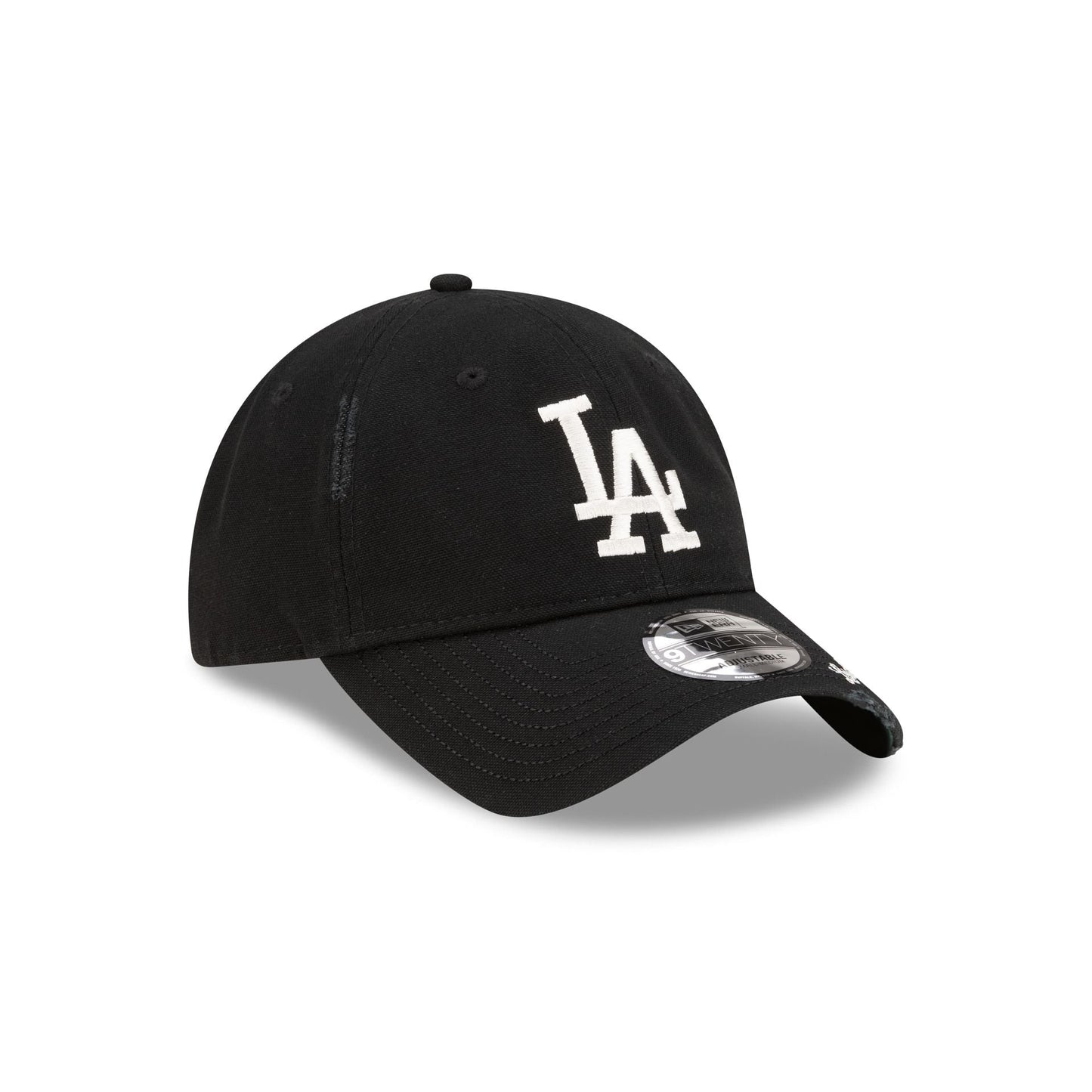 Los Angeles Dodgers Distressed Black 9TWENTY Adjustable Hat