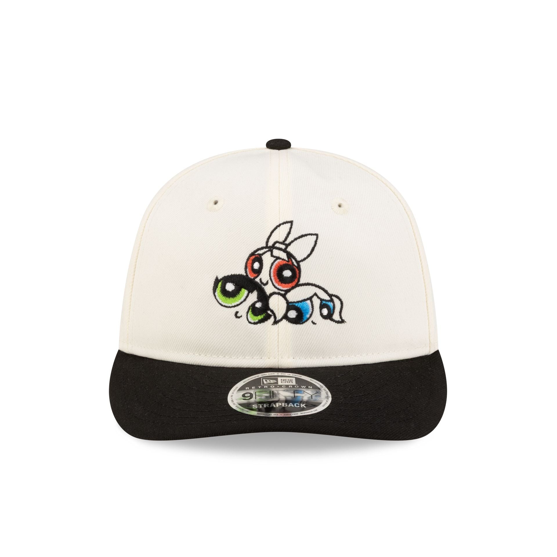 The Powerpuff Girls Cream Black Retro Crown 9FIFTY Strapback Hat