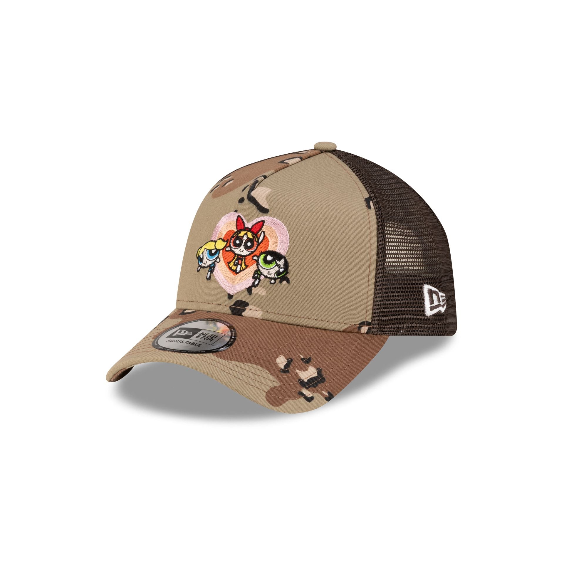 The Powerpuff Girls Camo Hearts 9FORTY A-Frame Trucker