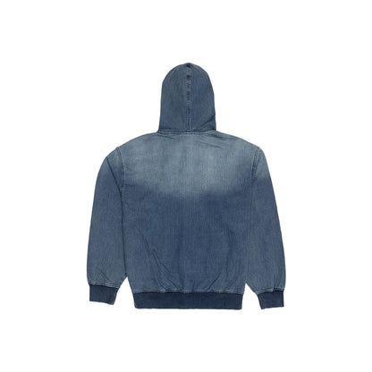 New Era Cap Washed Blue Zip-Up Sweat Jacket