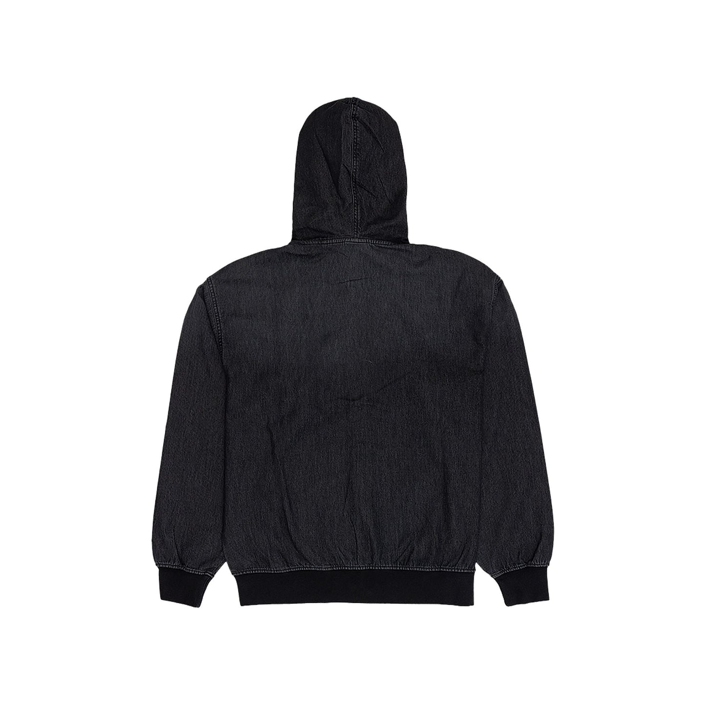 New Era Cap Washed Black Zip-Up Sweat Jacket