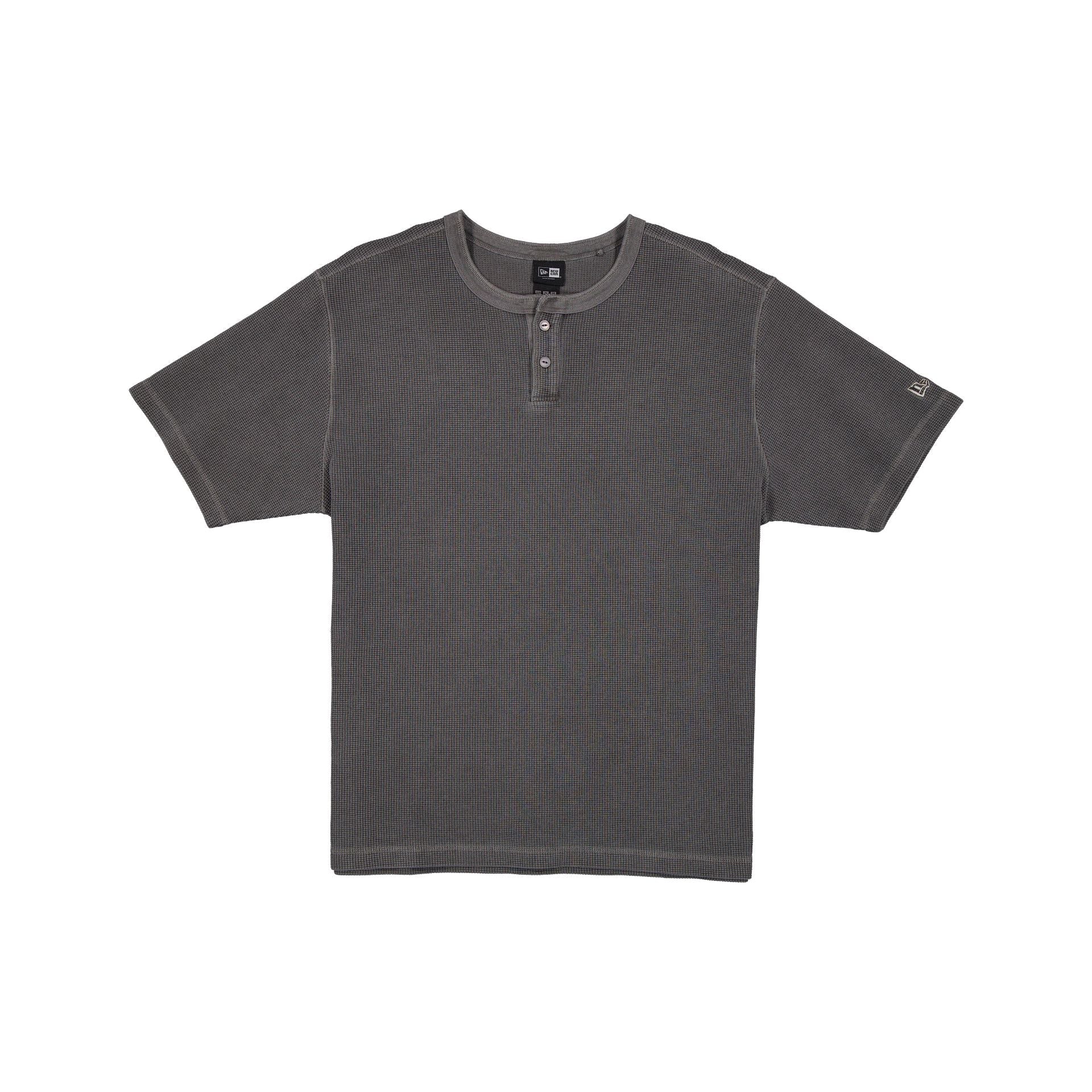 New Era Cap Washed Black Waffle T-Shirt