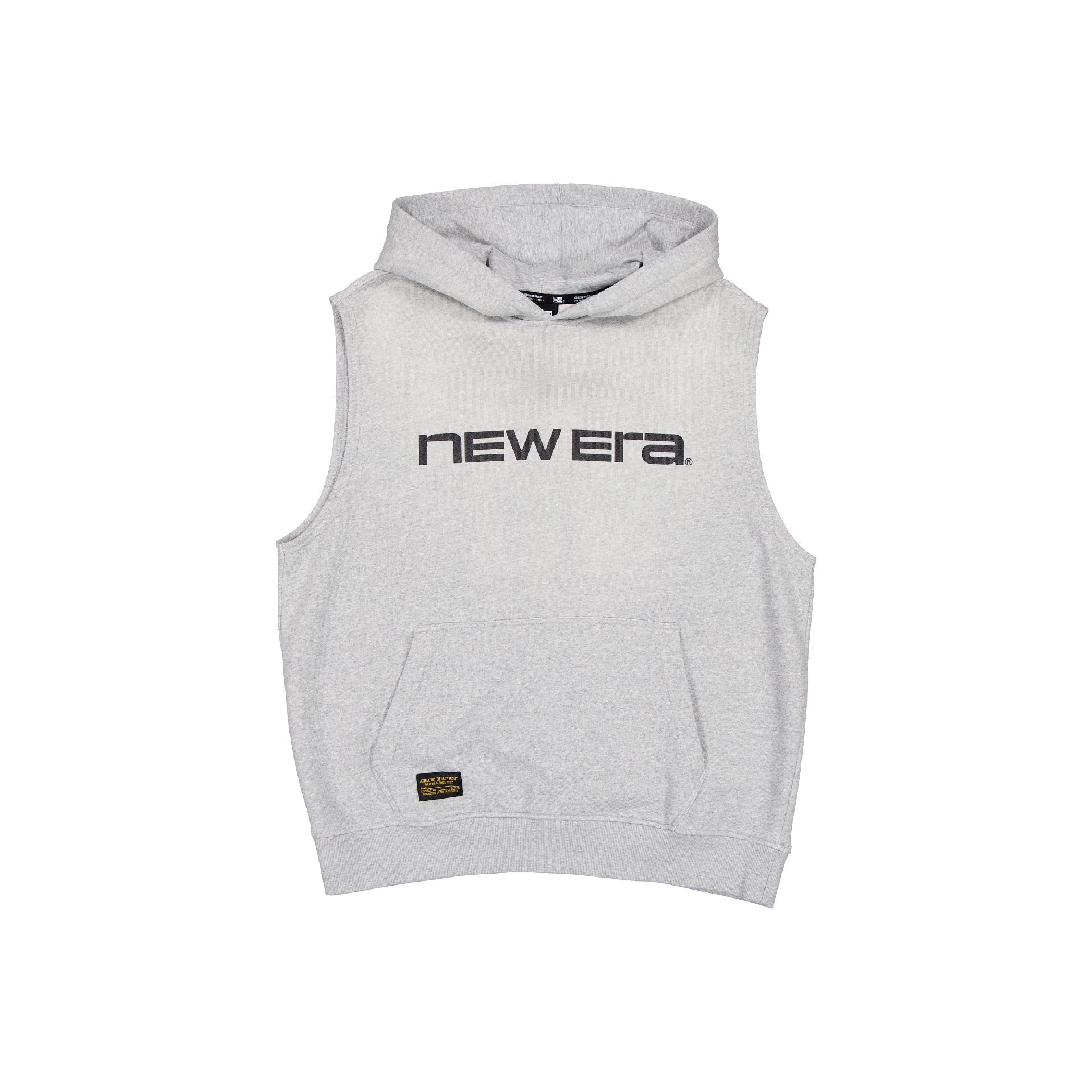New Era Cap Originators Heather Gray Sleeveless Hoodie