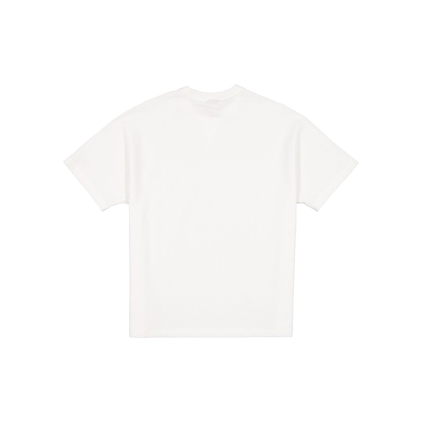 New Era Cap Black Label Seersucker Cream T-Shirt