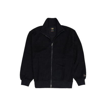 New Era Cap Black Label Knit Black Zip-Up Jacket