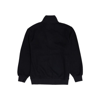 New Era Cap Black Label Knit Black Zip-Up Jacket