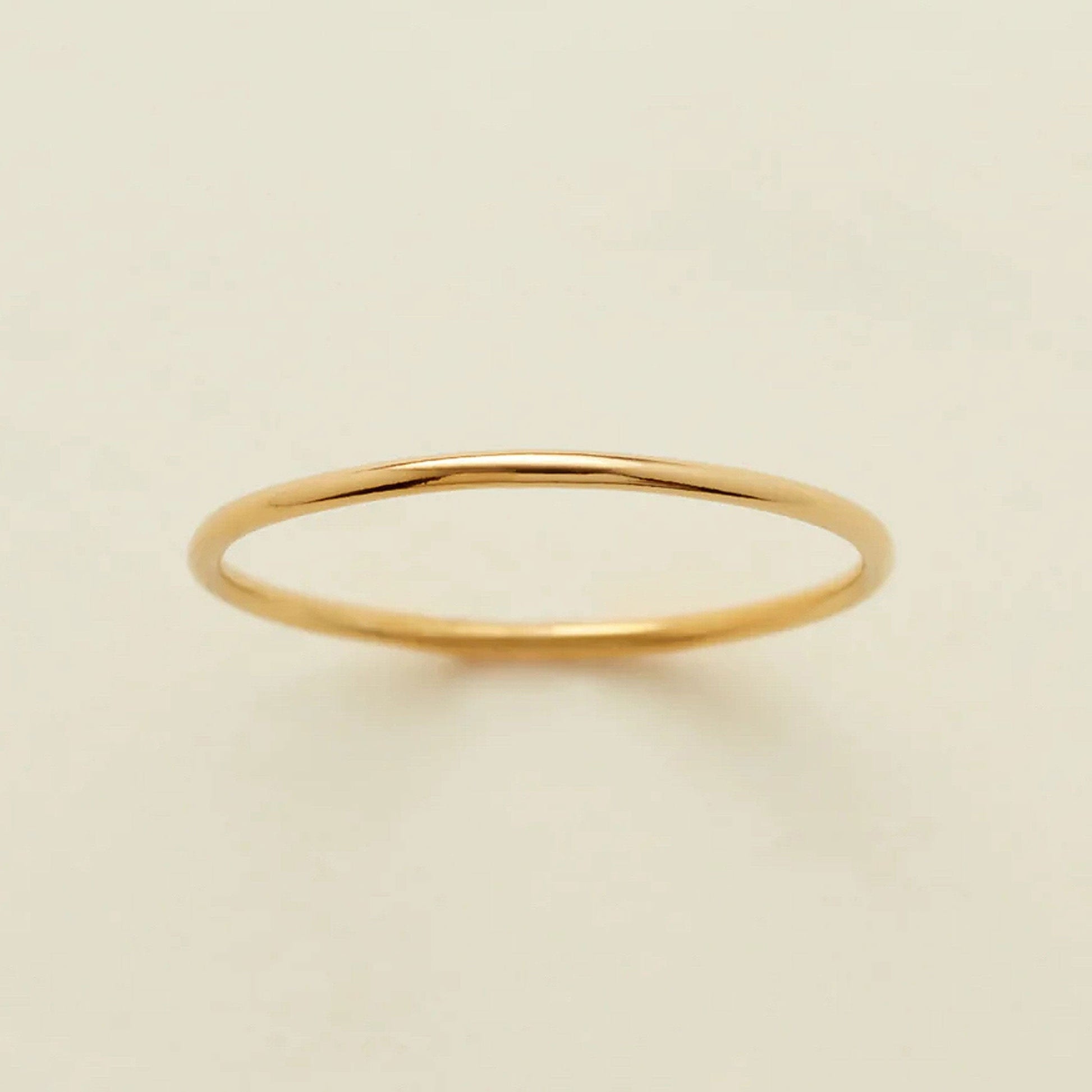 14k Round Stacking Ring