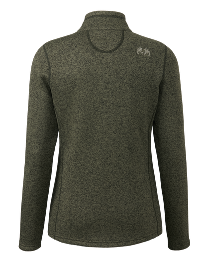 Outlet Women's Base Camp Full Zip Sweater | Olive Heather