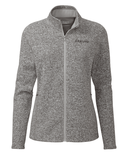 Women's Base Camp Full Zip Sweater | Stone White Heather