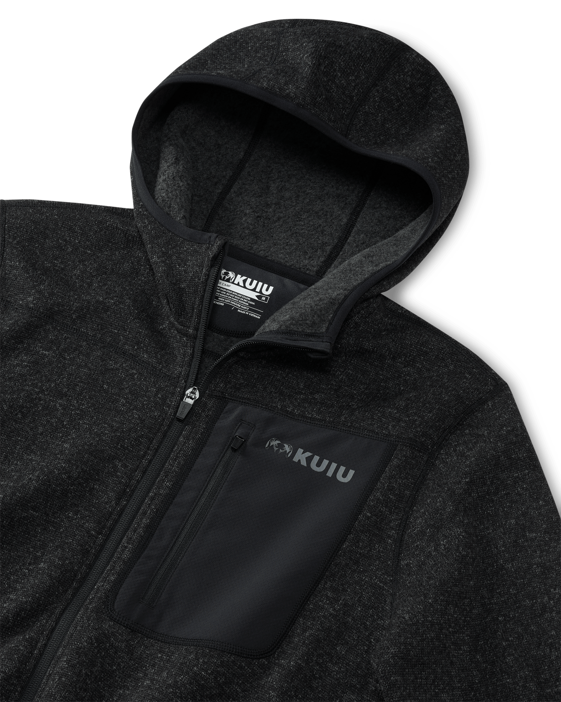 Base Camp Hooded Sweater | Heather Black
